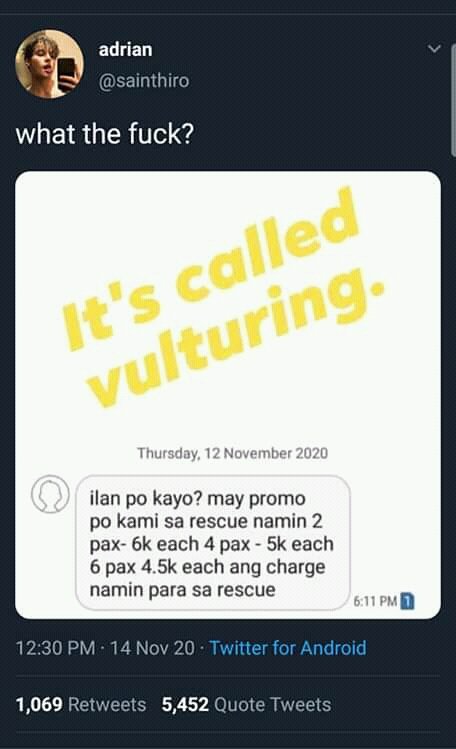 cinthypeach's tweet image. How can human be so cruel. I get it that you need money for your family. But can&apos;t you see? They&apos;re more in need.They have nothing left, no food, drinking water, clothes, even shelter. THEY ARE FIGHTING FOR THEIR LIVES, HAVE SYMPATHY
#HELPCAGAYANNOW 
#HelpPH 
#DonationForCagayan