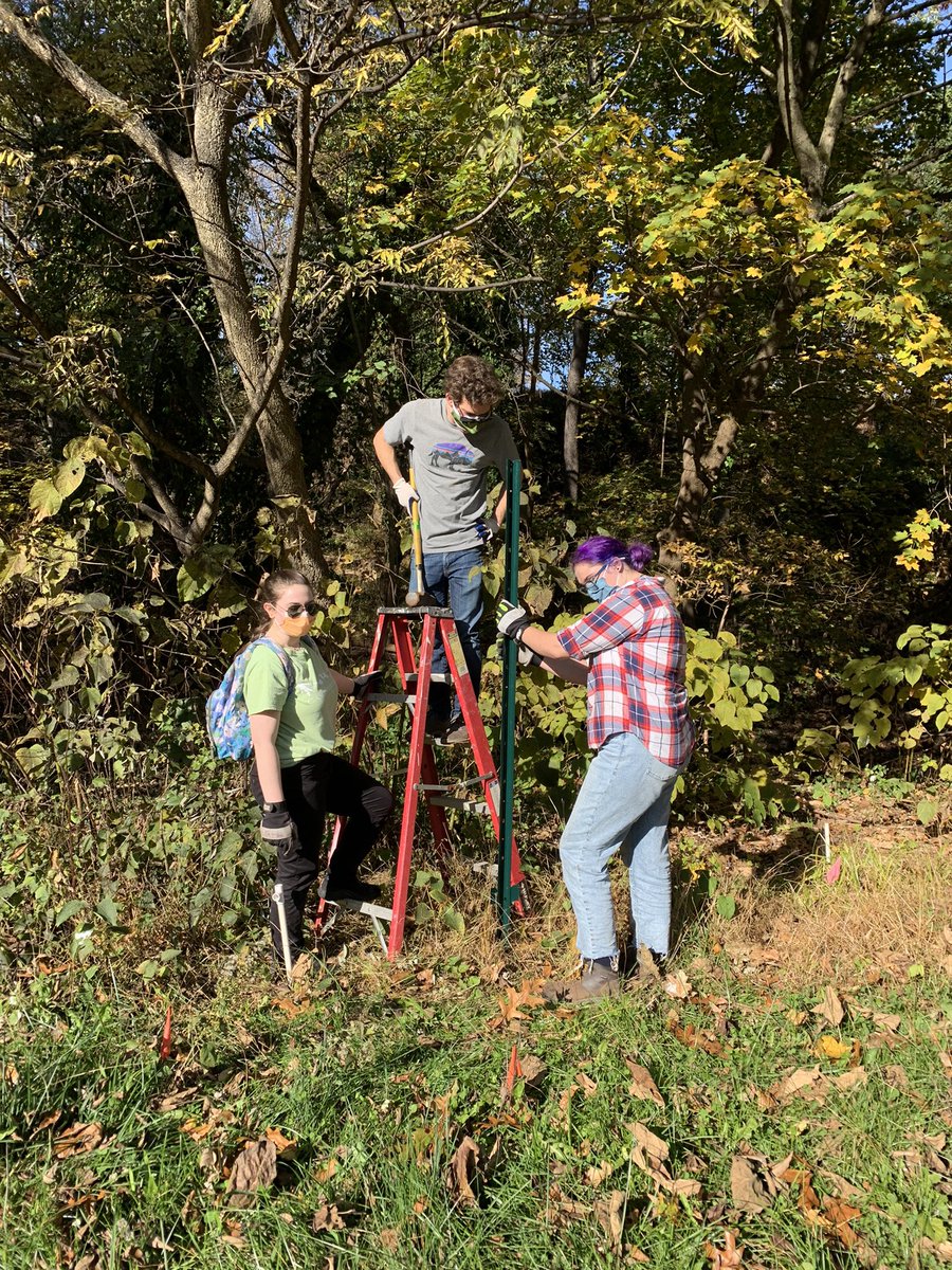 We built a fence to keep the deer from eating all our plants. #loveyourpark
