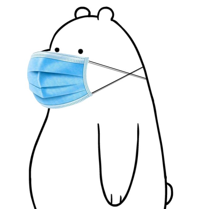 _polar_p's tweet image. Polar tiene demasiado estilo, incluso con mascarilla😎