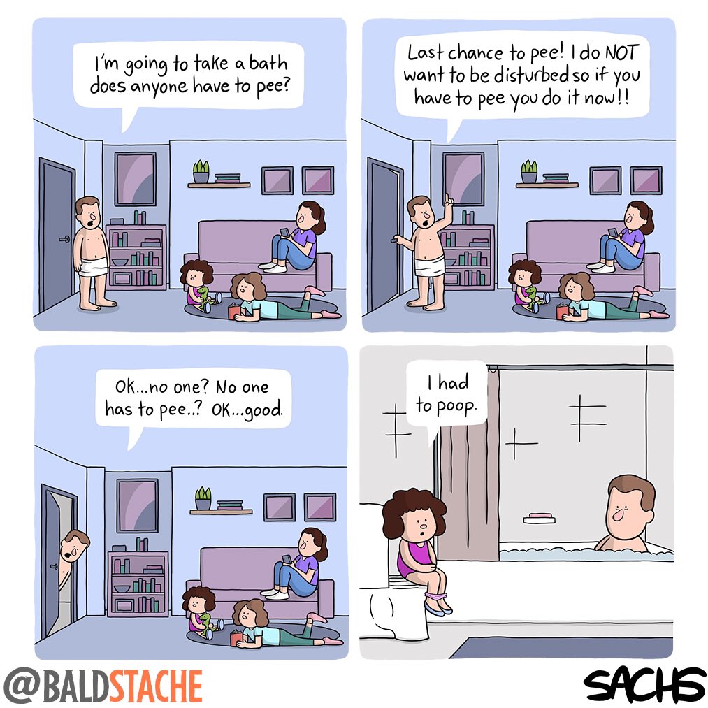life in a one bathroom apartment.
.
#bath #family #apartment #life #relatable #nyc #newyorkapartment #comic #webcomic