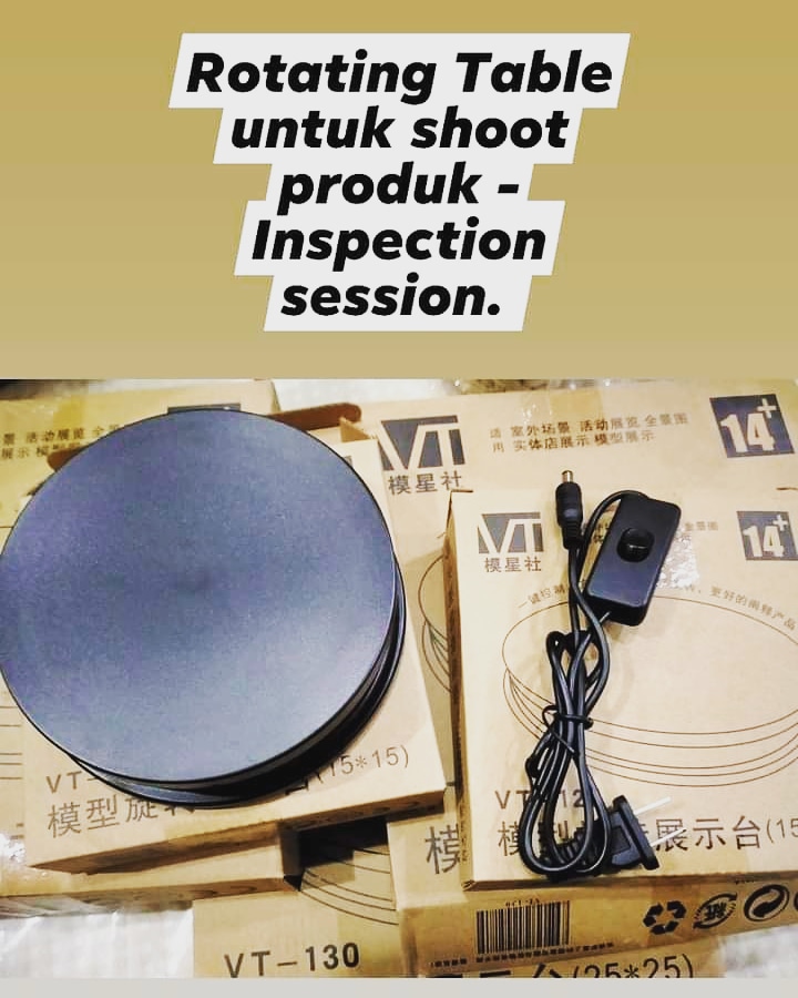 OldrobotVideo's tweet image. Rotation Table sudah sampai semula. Model paling smooth dan besar (Diameter 25cm). Boleh tampung beban sehingga 500g tanpa sebarang masalah. Datang dengan pilihan warna hitam @ putih.

#rotationtable #displaytable #turntable