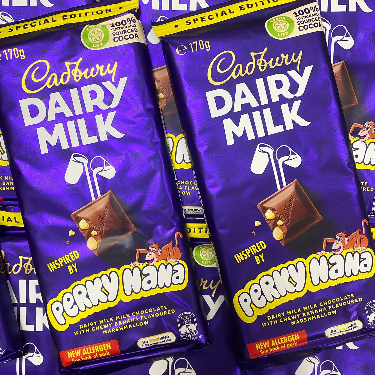 Brand New Special Edition Cadbury Dairy Milk Perky Nana has arrived at here at iFoodsUK 

Check it out here 👇🏼
ifoodsuk.com 📲

FREE UK delivery over £50 📦

#ifoodsuk #cadburynz #perkynana #cadburyperkynana #newzealandchocolate #Chocolate