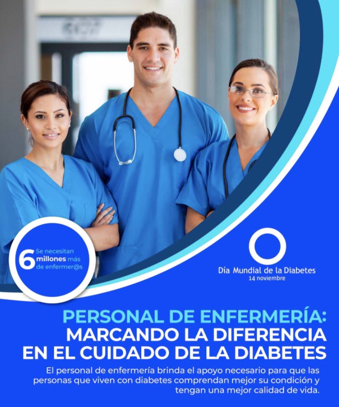 Caro_FdezD's tweet photo. El Día Mundial está representado por un círculo azul que simboliza la unidad de la comunidad de diabéticos y diabéticas.
Cada año, un tema es adoptado. En 2020 el tema es el personal de enfermería. #diamundialdeladiabetes https://t.co/tuy8CSTZJK