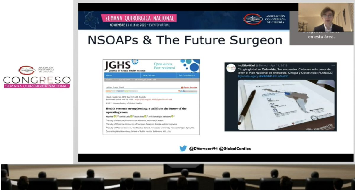 DVervoort94's tweet photo. Grateful for the opportunity to speak on #GlobalSurgery--where we are today &amp; what the role of future surgeons is--at the @ascolcirugia Congress. #AsColCx2020

Muchas gracias a los organizadores por la invitación! @PipeCabreraV https://t.co/nDrrNdaUrd