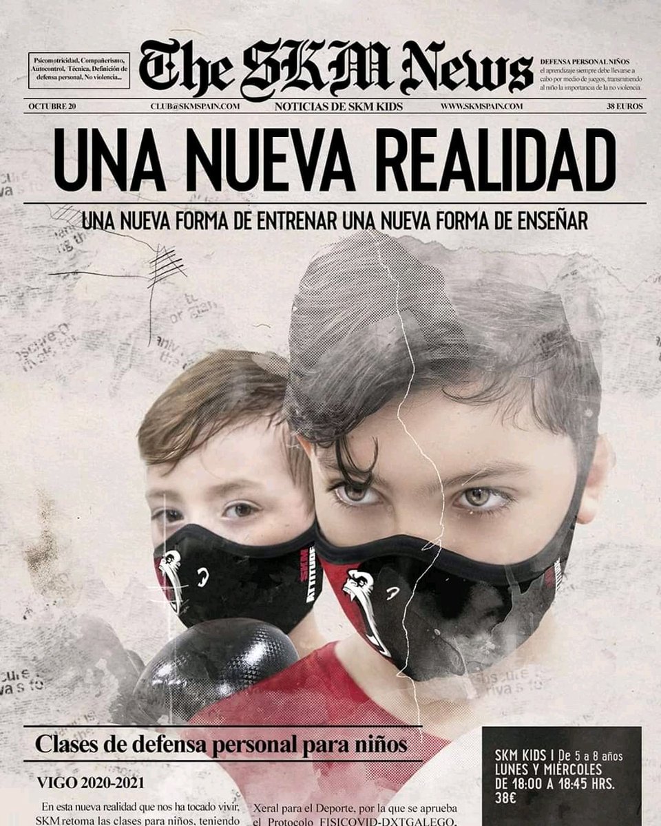 SKMSPAIN's tweet photo. SKM KIDS I De 5 a 8 años 
Lunes y miércoles 
DE 18:00 a 18:45 hrs.
38€
Quedan pocas plazas. Aforo limitado a 14 alumnos. 
Entrenamiento en base al protocolo FISICOVID-DXTGALEGO -Resolución del 15 de junio de 2020, de la Secretaría Xeral para el Deporte- https://t.co/IOp6SKy7ia