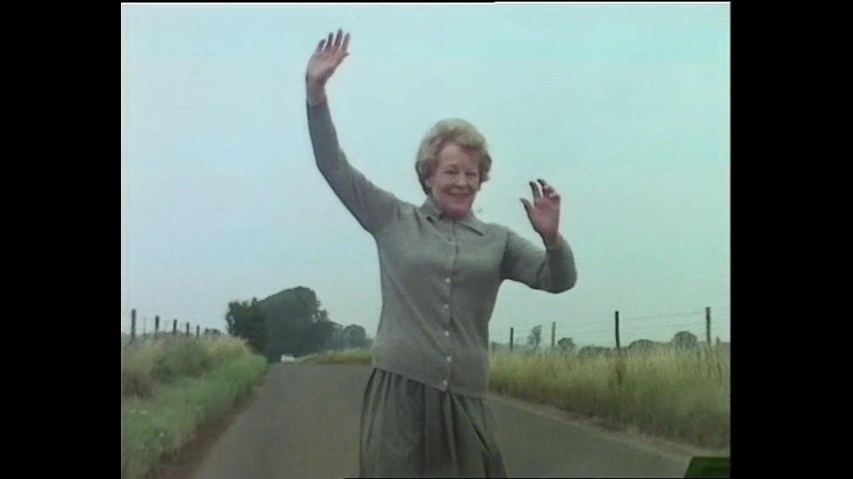 … and this may be exacerbated by protestors blocking roads …—Children of the Stones (1977)—3/16  #stonehenge  #hauntology  #folkhorror  #television  #ghosts  #archaeology