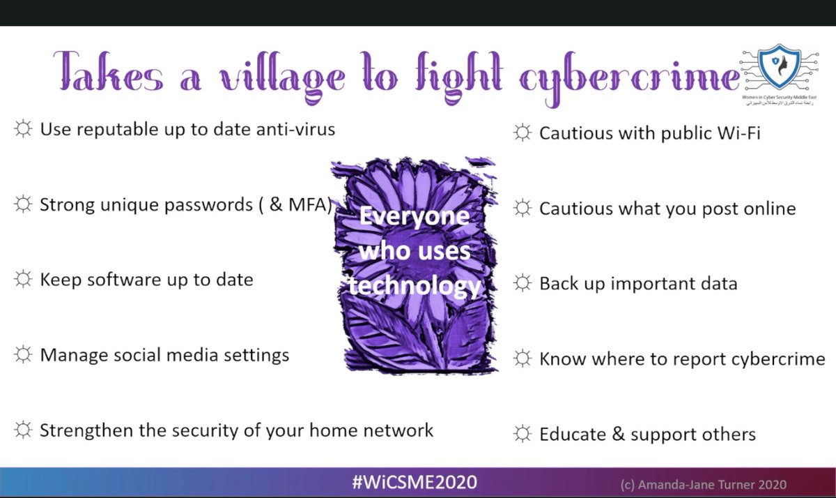 WiCSME's tweet photo. 🌟NT5: “Cybercrime Fighting - It takes a village” https://t.co/Sgz5V3einS