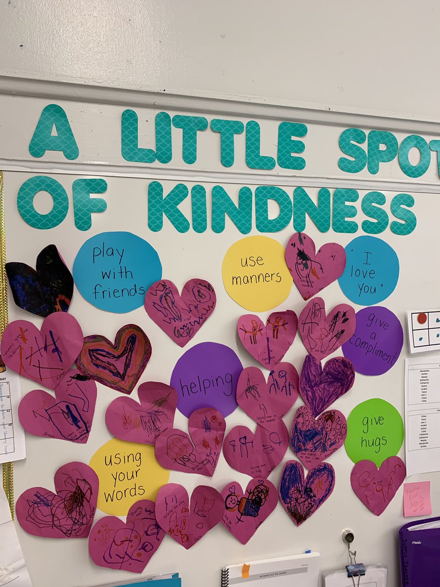 tpstvdsb's tweet photo. A Spot of Kindness was shared and discussed in Hus/Palmer Kindergarten. The students had wonderful ideas of how they can show kindness and how kindness is shown to them. #KindnessMatters #tpstvdsb #teamtps https://t.co/v27GQfDD5G