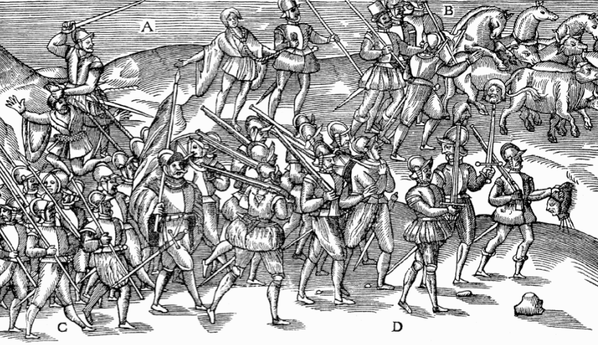 En ese momento Tyrone podía disponer de 6.000 hombres para rechazar la ofensiva de Essex, que solamente contaba con 4.000 hombres listos para marchar, y solamente 2.000 tenían armas de fuego.