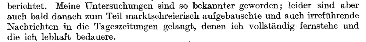 On the 1st page of the 1931 one, he has this footnote: After presenting the 1929 work to other physicians, it received more exposure, but also "alas, the daily papers published misleading & sensationalistic news on the topic, which I disagree with & regret". NOTHING CHANGES! 2/2