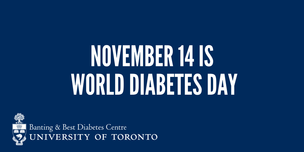 Today is World Diabetes Day when we acknowledge and celebrate those around the world living with or supporting those with this condition. It is also the birth day of Sir Frederick Banting, co-discoverer of insulin! #WDD20