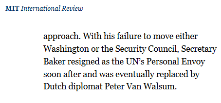  #UNSC to do nothing. France always backed Morocco. No reason to expect otherwise now. It will veto. The USA has warm relations w/ Morocco too, but has been mostly neutral. When Baker failed to make the US take hard line '03, he resigned. Short history:  https://bit.ly/3f6SUWM&nbsp; 9/