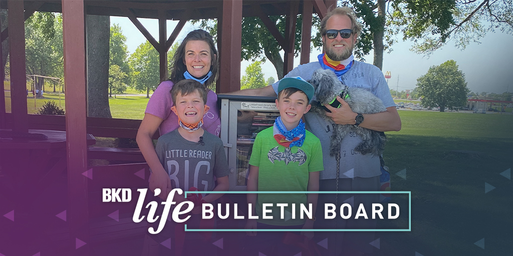 #BKDPRIDE values extend beyond our firm and carry over into all aspects of #BKDLife, including parenting! Callie Mitchell’s eight-year-old son used his passion for knowledge to create a Little Free Library so people in his town could read more books: bit.ly/3f1p1a0