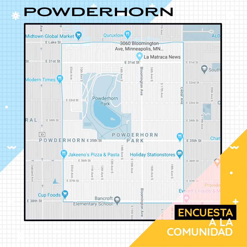LaMatracaNews's tweet image. Vecinos y vecinas de #Powderhorn: ¡PPNA quiere saber de usted! Esta #encuesta se centra en la #seguridad, la #habitabilidad, la #vivienda y el #desarrollo, y todas las respuestas son #anónimas.
→ surveymonkey.com/r/PowderhornEs…
Cada voz ayuda a avanzar hacia una comunidad más saludable.