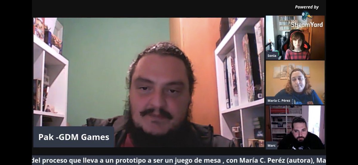 astromartux's tweet photo. @Ivorwen3 & @AutorPak en la charla del Proto al juego del @DAUBarcelona 😍 Ahí nuestra María, autora de #MythGate nombrando a @FictionPenny 💜 @Guerrademitos https://t.co/ENavoKuvqD