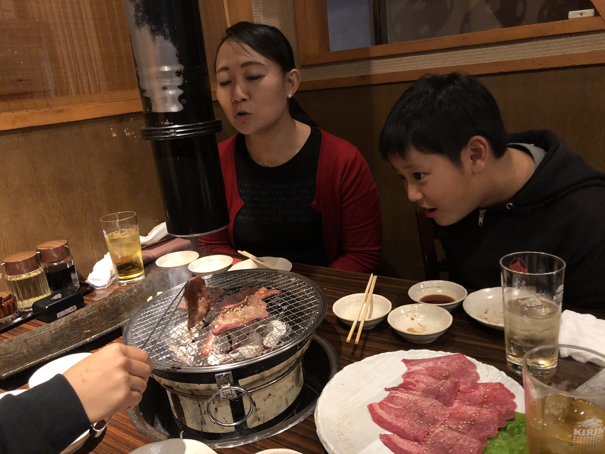 中條雅章 鹿島アントラーズvs川崎フロンターレ戦のあとは 焼肉道場へ おさしみ ホルモン 肉巻き 焼肉と 大満足 笑 鹿島アントラーズ 川崎フロンターレ 県立カシマサッカースタジアム J1リーグ 鹿嶋市 鹿島市 焼肉屋 焼肉道場 おさしみ