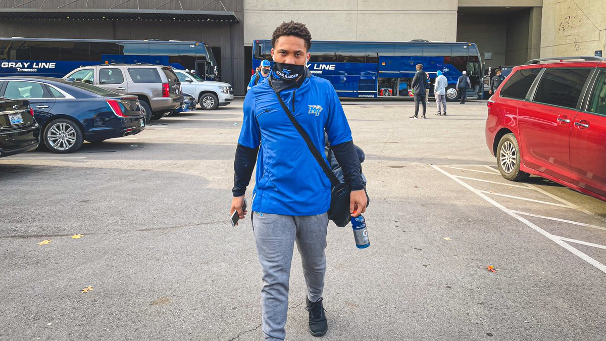 MT_FB's tweet photo. Next stop, Joan C. Edwards Stadium.

#BlueRaiders | #EATT | #MTvsMAR https://t.co/weqYNYRVw4