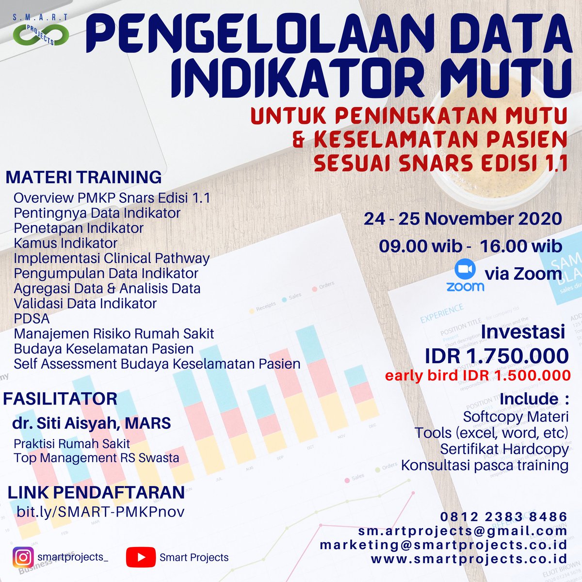 SmartProjects__'s tweet image. #manajemenrisiko #PMKP #mutu #keselamatanpasien #indikatormutu #dataindikator #pengumpuldata #validator #validasi #qualityimprovement #patientsafety #dokter #perawat #pelatihanrumahsakit #rumahsakit #puskesmas #klinik #akreditasi #snars #online #onlinetraining
