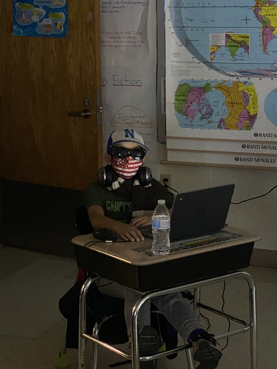 1st virtual field trip of the yr w <a href="/nearpod/">Nearpod</a>. Went to Egypt. Got back in time for 🥪. Wore 🧢, sunglasses, and scarves to guard against that harsh sun and camel spit. Explored the Sphinx and Great Pyramid VR style. Hung out in a tomb. 📝 our names in hieroglyphics. Typical Friday