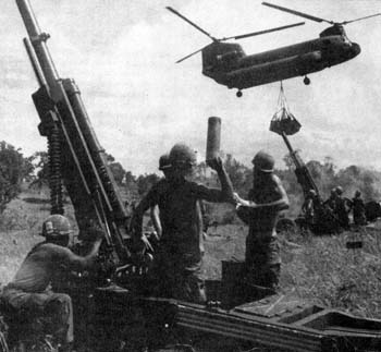 Stateside theorizing/testing paid off well. UH-1s carried troops into battle. CH-47s lifted supporting batteries. H-13 scouts sent info to ground units. Gunships targeted the enemy. Officers coordinated the battle from the air. USAF a/c provided close air support, including B-52s