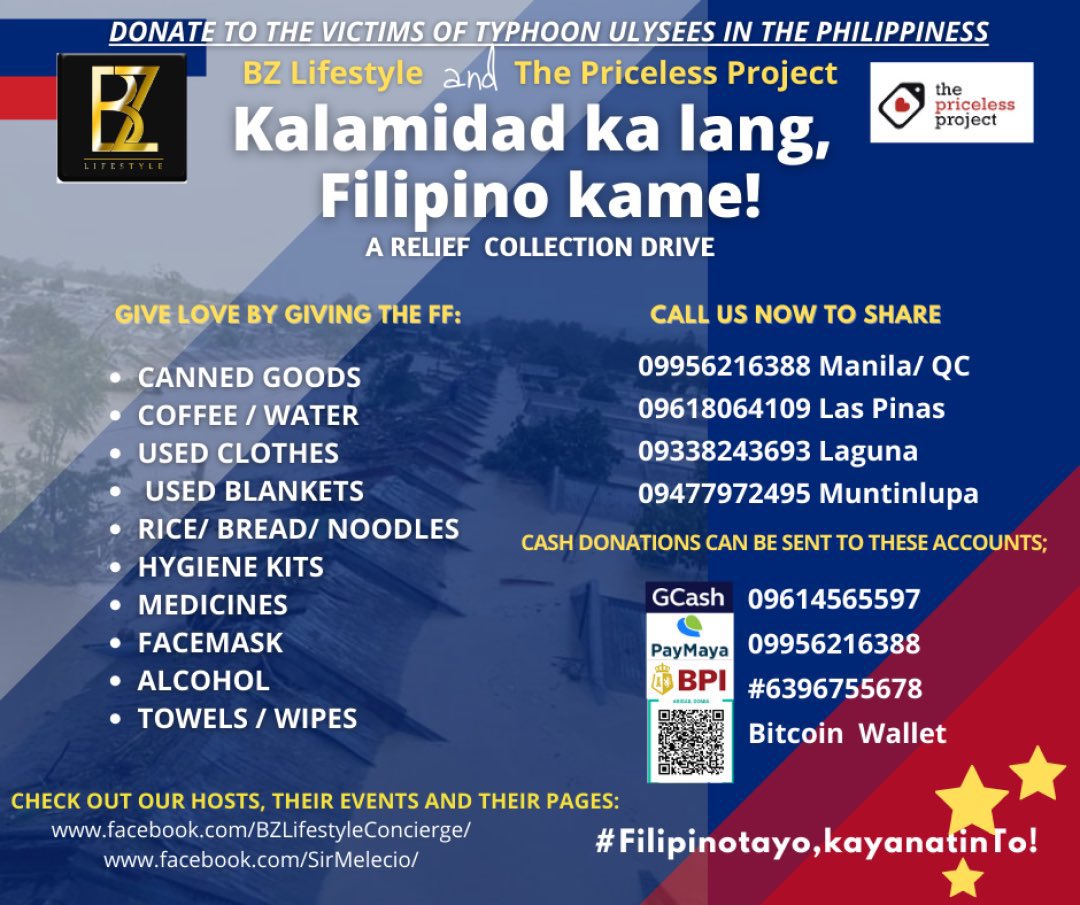 That picture posted above originally was in Manila. And now there are more families in other provinces that need our help!! #CagayanNeedsHelpNOW #CagayanValleyNeedsHelp #IsabelaNeedsHelp 

Also please include if you have other donation links down below!! Every piso helps!! 🇵🇭🙏🇵🇭