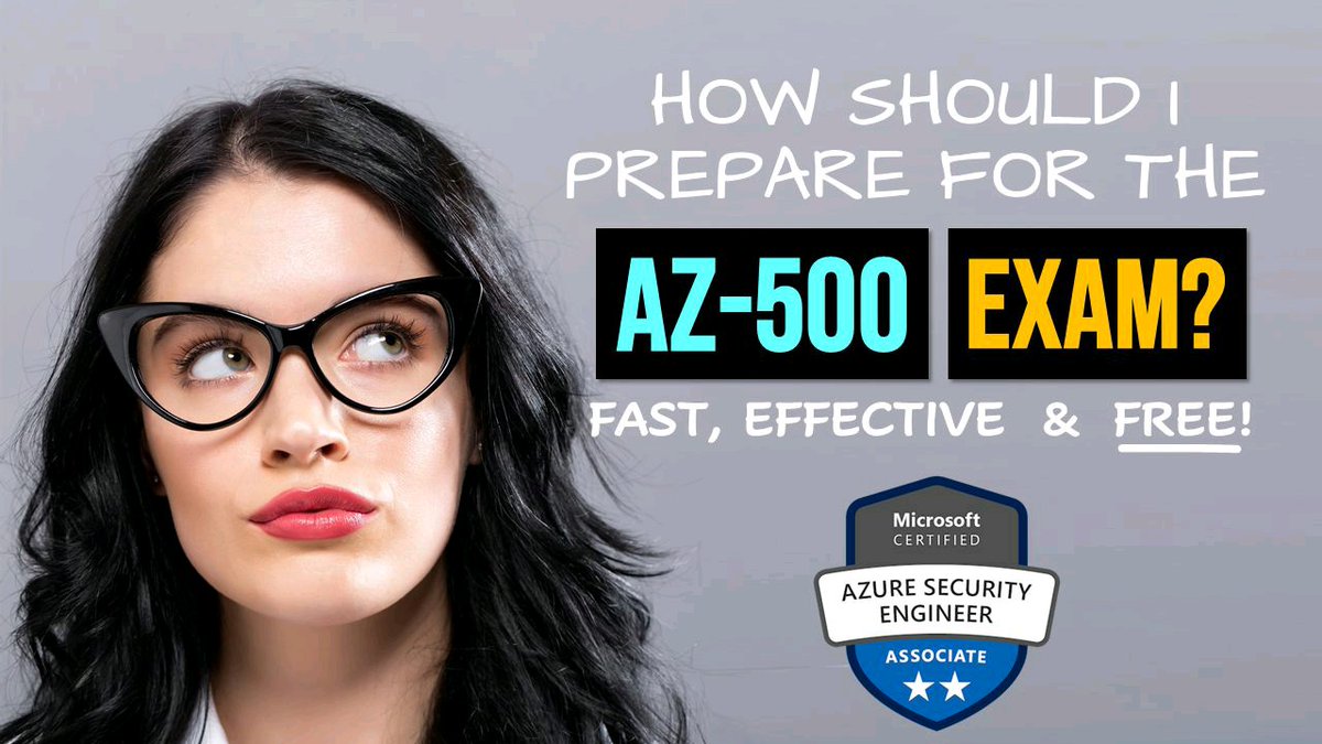The #1 question I get with regards to #Azure certification is "How should I prepare for the #MSFT AZ-500 Exam?" This video details a fast and effective path EVERYONE can afford! lnkd.in/g8Be3pY  #azurecertification #azuresecurity #alwaysbelearning
