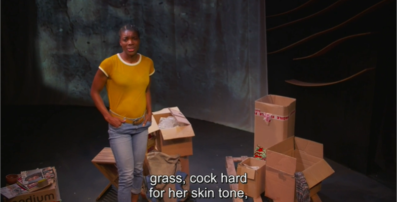 Time for Oenoe. This one is way heavier, casts Paris leaving her for Helen in terms of race -- Paris leaving Black Oenoe for white Helen. Really powerful piece.