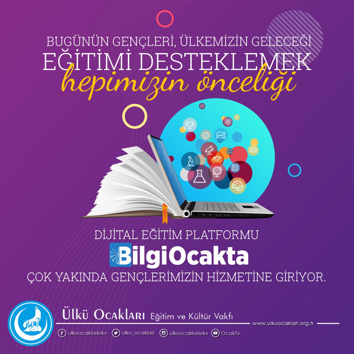 DİJİTAL EĞİTİM PLATFORMU BİLGİOCAKTA ÇOK YAKINDA GENÇLERİMİZİN HİZMETİNE GİRİYOR. <a href="/bilgiocakta/">Bilgi Ocakta</a>