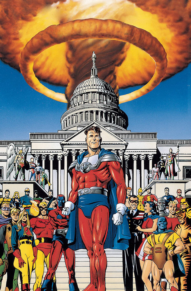 Were going to go to a little side thing here, the Golden Age elseworlds mini series, it's one of the most important Elseworlds for a couple reasons, many of it's idea made it to canon. This series would add several facets to many characters from then on.