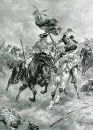 The aura of invincibility surrounding French cavalry would be shattered during the War of the Spanish Succession. French cavalry relied on an initial discharge of pistols before closing with the enemy at a trot. This was basically a compromise between shock and fire doctrines.