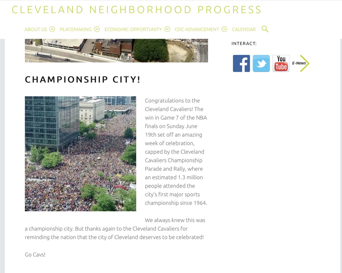 Your 4th picture is also from the June 2016 Cleveland parade data source http://www.clevelandnp.org/championship-city/my question is why would  @Reflog_18 debase themselves in such an easily provable way?Why tweet actual disinformation