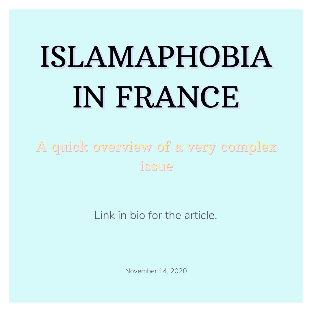btwnbandb's tweet photo. Link in bio for the article. #btwnbandb #france #islamophobia #muslimsinfrance #frenchmuslim #islam #macron #islaminfrance https://t.co/1Z0T7G5KSL