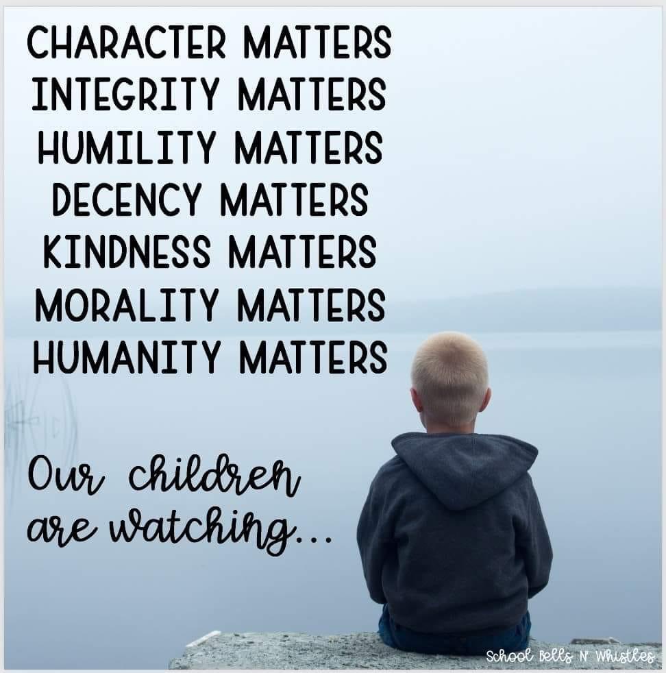 Our children are watching...and listening.