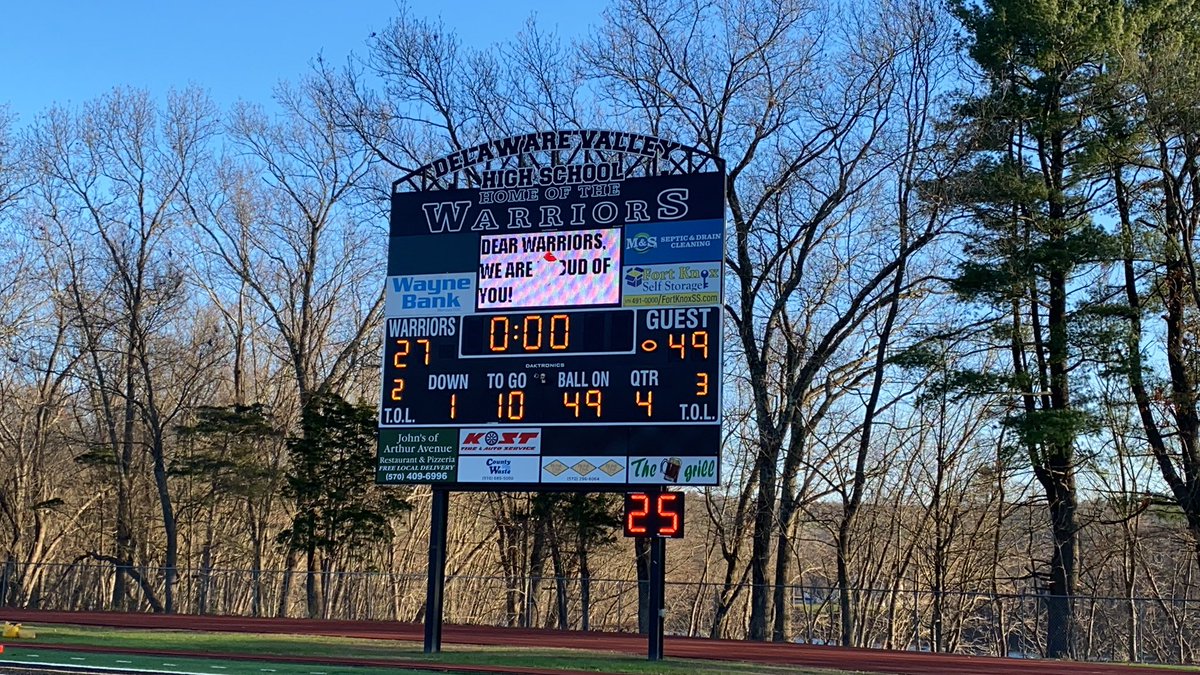 EPAFootball's tweet image. Final: Central York 49, Delaware Valley 27