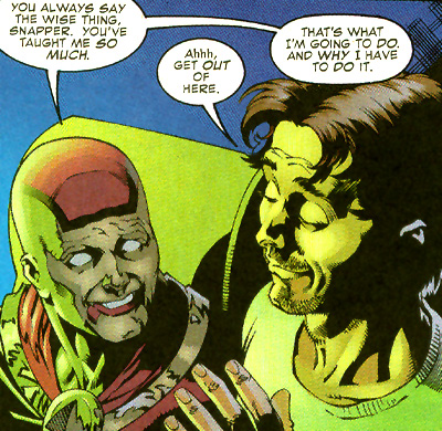 The focus on their friendship is a true highlight of the series and exploring forgiveness, while the Justice League want Snapper back because their his friend it takes him a while to accept himself, and Hourman learning to be human helps him to come to that.