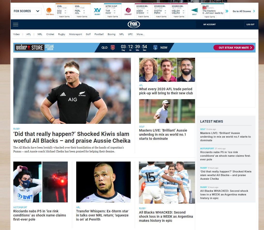 YaThinkN's tweet photo. UGH! A totally #BallsOnly @FOXSportsAUS Sunday sports splash 0/6 ๐ก
But hey! How good is trousering $40 Millions worth of taxpayer squids for #WomenInSport huh? ๐ https://t.co/3OcHWDFdaZ