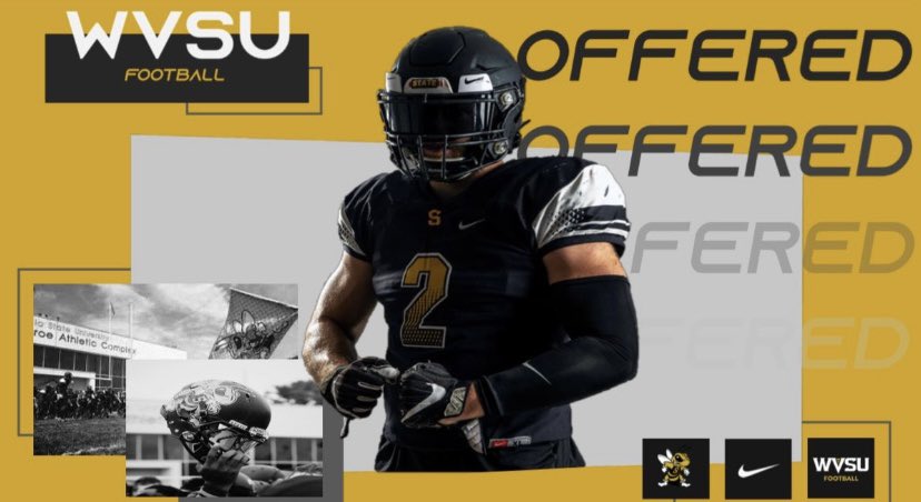 #AGTG Blessed to receive a OFFER from West Virginia St. 
<a href="/CoachCarlson_OL/">Coach Carlson</a> <a href="/LeroyHood/">Coach Hood</a> <a href="/_CoachLawson/">Coach D. Lawson M.Ed</a> <a href="/RecruitGeorgia/">Recruit Georgia</a> <a href="/Coach_Allen5/">Coach Allen Ed.S</a> <a href="/Coach_OJames/">Olanda James, MS</a>