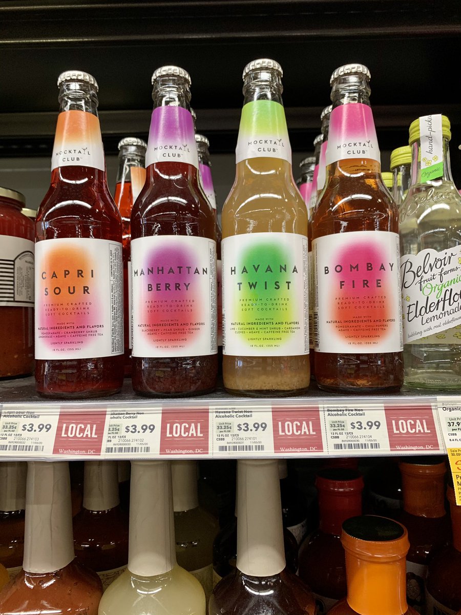 I grabbed some of these at Whole Foods today from DC’s  @Mocktail_Club.
