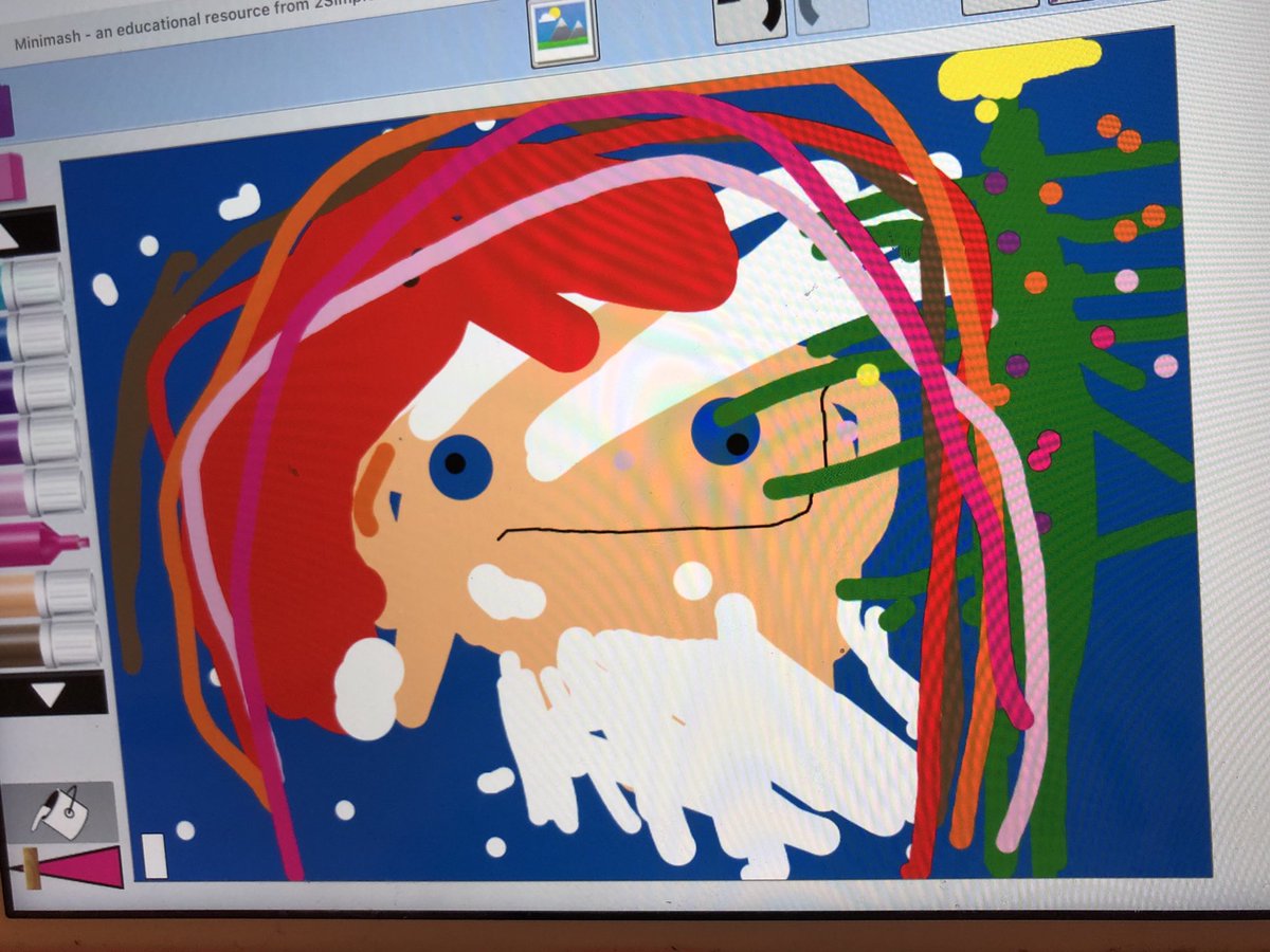 Daniell71026887's tweet photo. @purpleMash Penelope is in Nursery and she loves Purple Mash. She enjoyed creating her Christmas Card for the competition! 🎅🏼 @DeltaRowenaAc https://t.co/h11IQ9bXa7