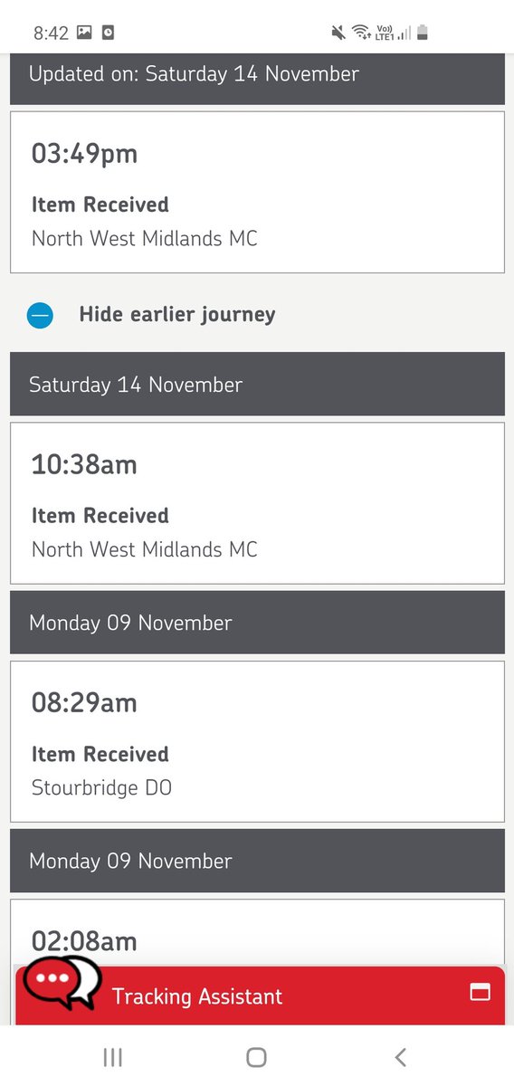 HelsKitchenUK's tweet photo. @RoyalMailHelp it's going to have taken a week for a Royal Mail 24 package to reach my customer. Can you give me some insight as to why? I understand there are delays by RM 24 for business customers should not be taking a week...say due to be delivered Mon... https://t.co/DVXNehy6vX