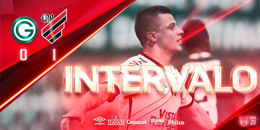 AthleticoPR's tweet photo. Bom primeiro tempo na Serrinha! 
Bora manter esse ritmo! 🌪️ 

#VamosFuracão #GOIxCAP https://t.co/iYiNNfrK0w