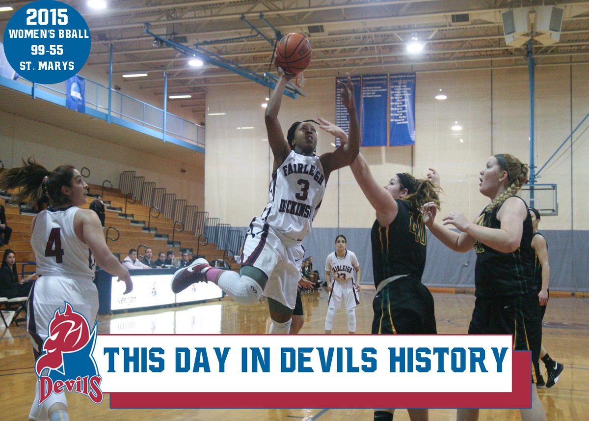 FDUDevils's tweet photo. On #ThisDayInDevilsHistory🗓 @DevilsWBB won a road matchup by a score of 99-55 to advance to 2-0 on the 2015-16 season‼️ 

🏀 Rachel Groom ➡️ 27 pts | 6 rebounds
🏀 Alyssa McDonough ➡️ 21 pts
🏀 Shalette Brown ➡️ 10 pts | 14 rebounds 
       
#HeatsRising🔥| #HornsUp🤘 https://t.co/O6BN4fNx2X