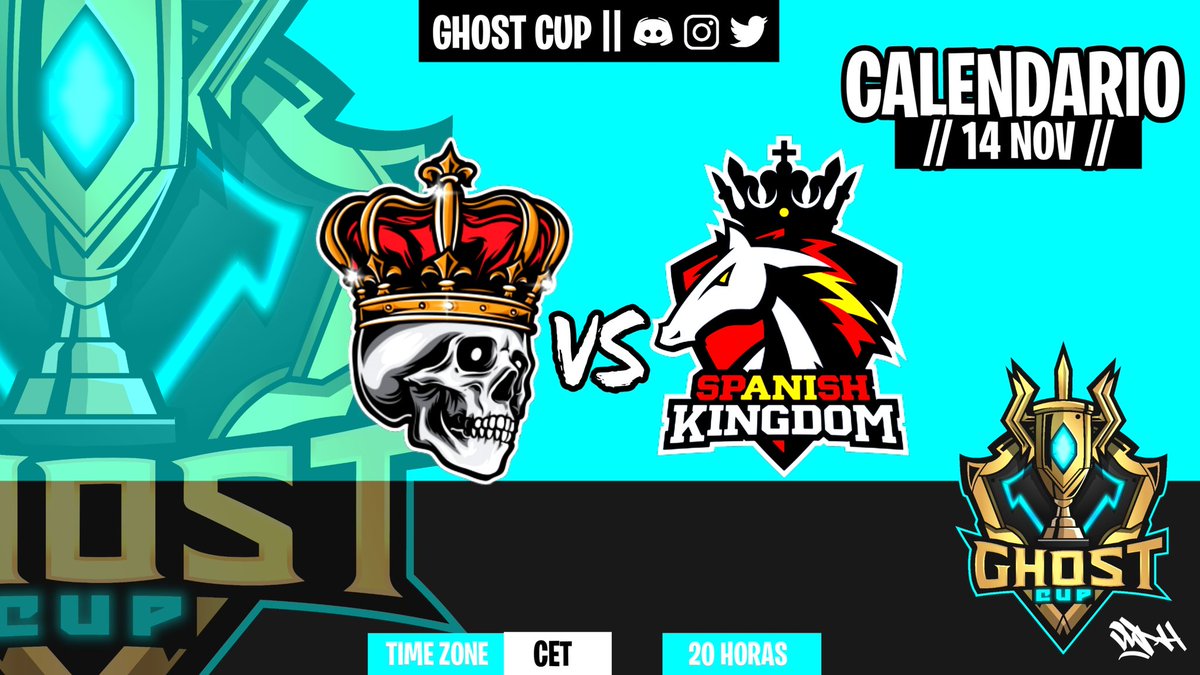 GhostCup_es's tweet photo. 📌| Clasificatorio
📅| 14 noviembre 
🎙️| Caster

⚔️| @REYES_CODM 🆚 @SKD_Club 
🕗| 20:00
🎙️| @Jonynho_Dj

⚔️| @anymsteam 🆚 @synxGG 
🕘| 21:00
🎙️| @Jonynho_Dj

⚔️| @INT_GG VS @GSLegacyEs 
🕙| 23:00
🎙️| @adrif_eu https://t.co/fvI9VeSmY7
