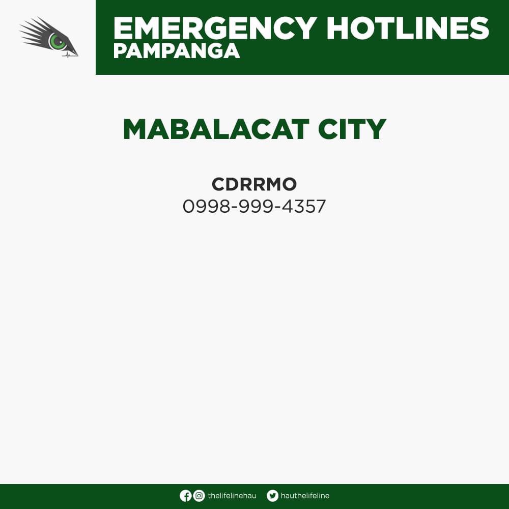 daebakjungwon's tweet photo. Emergency Hotlines in Pampanga! Stay safe everyone.

#PampangaNeedsHelp 
#CagayanNeedsHelpNOW
#RescuePH https://t.co/oijSLWBqiI