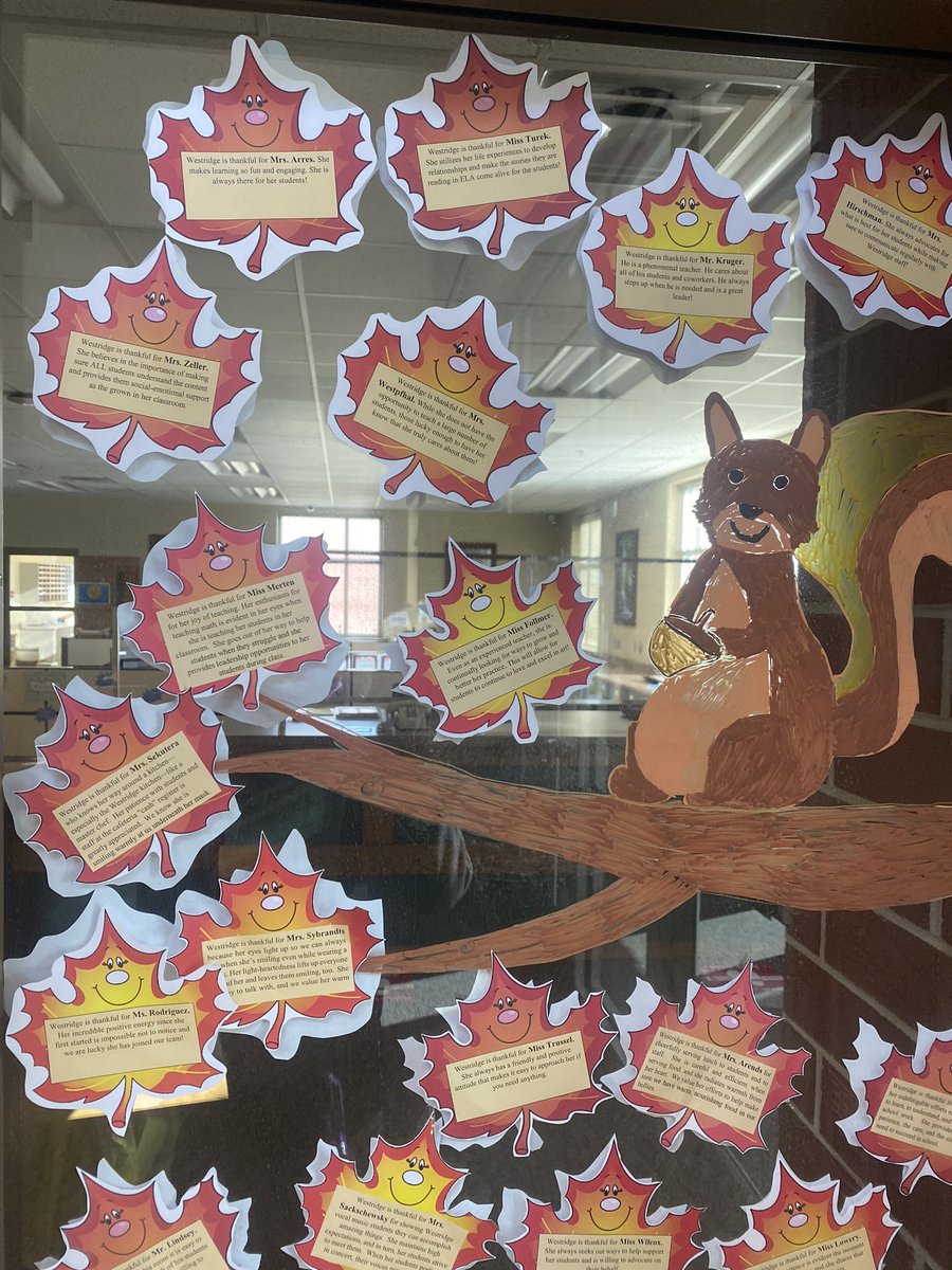 jordynhubbard10's tweet photo. Love this staff thankfulness wall @WestridgeMiddle! Thanks for the positive vibes! So thankful to team with the Cougars! @GIPublicSchools #BetterandStrongerTogether #WeAreGIPS #SkillsAcademy https://t.co/8j1D6OMFHe