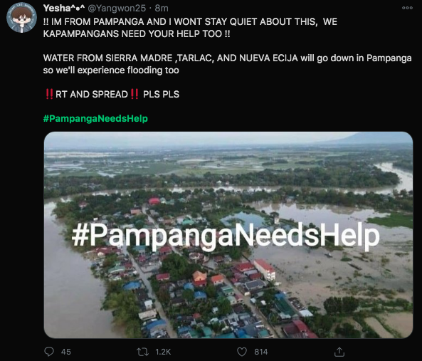 @lenirobredo @KorekKaJohn @AktorPh Ma'am ang PAMPANGA din po need ng tulong agad po.  #PampangaNeedsHelp