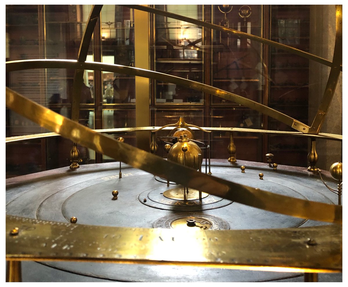 Naomi_Daw's tweet photo. Today marks the start of National Astronomy Week! With Mars making a close approach to Earth, this year’s theme is ‘Mars Encounter’.
Here’s a photograph of the orrery on display in the Enlightenment Gallery at @britishmuseum to mark the occasion!
#NatAstroWeek #astronomy https://t.co/Eu6jEUp6En