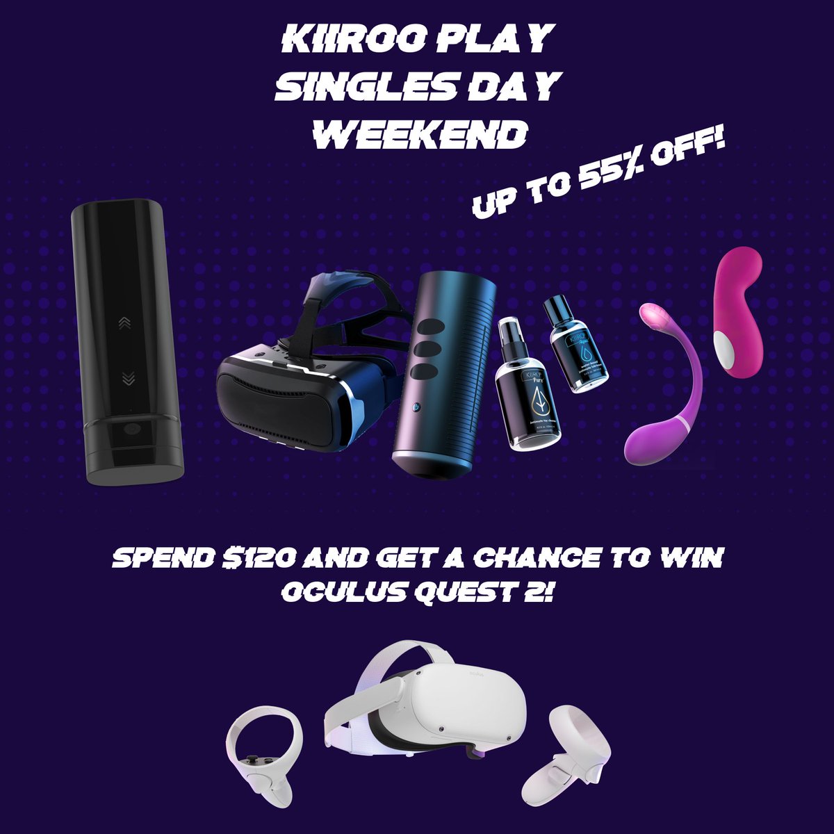 Kiiroo's tweet photo. Don't forget that we have these amazing deals this weekend! 
https://t.co/FeTlQucvw5 
#discounts #weekendvibes #singlesday #singlesweekend https://t.co/qBbtC7o2ep