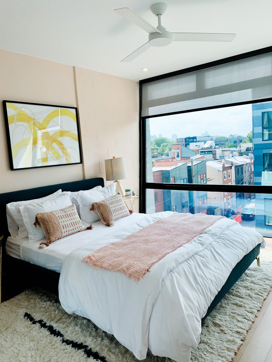 RentPhilly1's tweet photo. Desperate to mark your own personality on your rented property? Simple upgrades such as sprucing up a not so aesthetic wall with a coat of paint can elevate the entire space.  Just because you rent doesn't mean you can't add style to your bedroom.
#Phillyrentals #Phillylife #... https://t.co/Ipq6mYTLKX