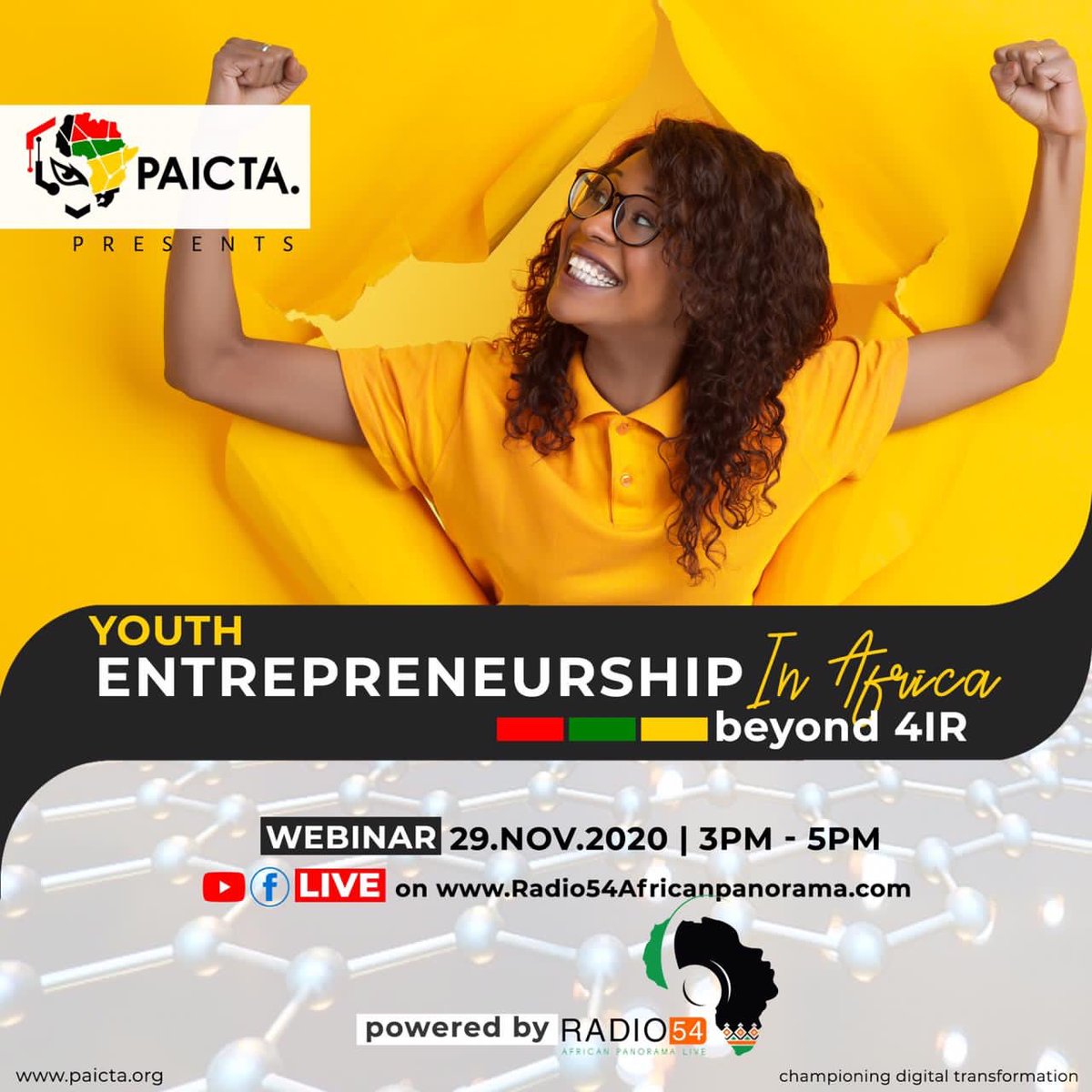 PAICTA Youth Entrepreneurship in Africa beyond 4IR Webinar